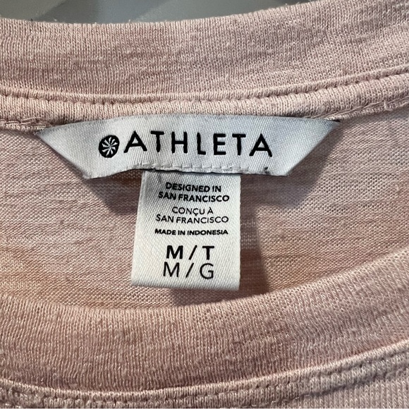 Athleta Women's Blush Pink Muscle Tank Size Medium - Picture 3 of 8